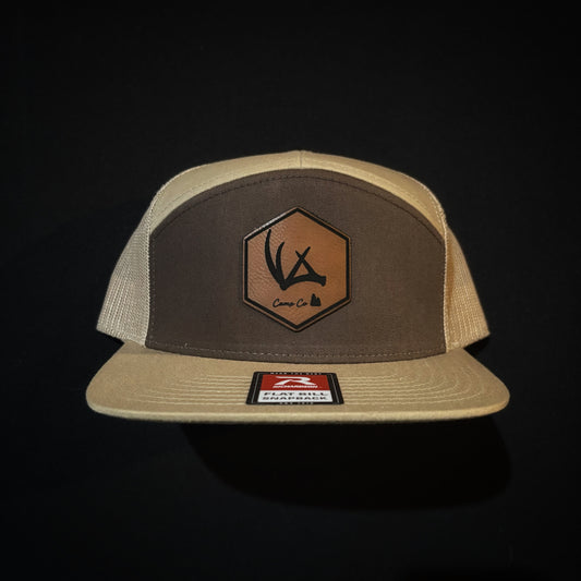 7 Panel Khaki/Brown Hat